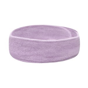 Bavlnená kozmetická čelenka BeautyOne Farba: fialová