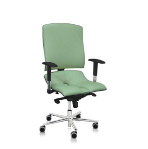 ASANA Seating Ergonomická kancelárska stolička Asana Steel Standard Farba čalúnenia: Eko koža Zelená 569, Opierky rúk: bez opierok