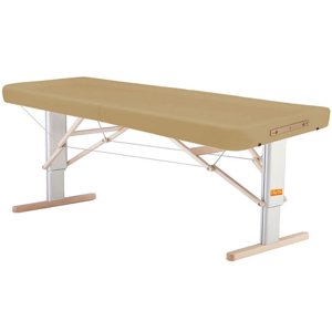 Prenosný elektrický masážny stôl Clap Tzu Linea Ayurveda Farba: PU - béžová (dune), Doplnky: sieťové napájanie