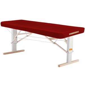 Prenosný elektrický masážny stôl Clap Tzu Linea Ayurveda Farba: PU - vínová (wine red), Doplnky: akumulátorové napájanie