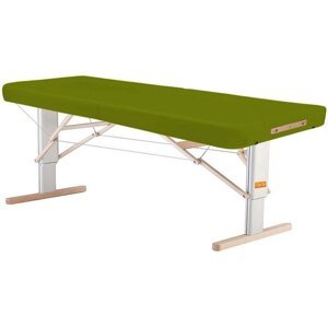 Prenosný elektrický masážny stôl Clap Tzu Linea Ayurveda Farba: PU - zelená (grass), Doplnky: sieťové napájanie + vstavané elektrické vyhrievanie + n…