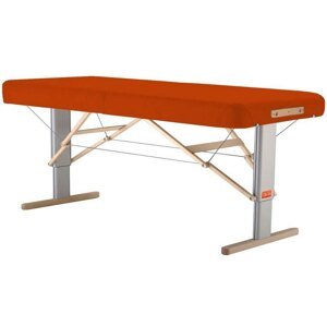 Prenosný elektrický masážny stôl Clap Tzu Linea Physio Farba: PU - mandarinková (mandarine), Rozmery: 192x65cm, Doplnky: sieťové napájanie