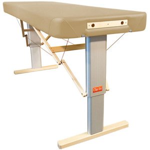 Prenosný elektrický masážny stôl Clap Tzu Linea Wellness Farba: PU - béžová (dune), Rozmery: 192x75cm, Doplnky: sieťové napájanie