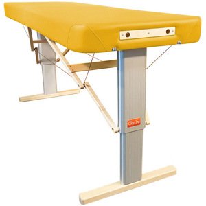Prenosný elektrický masážny stôl Clap Tzu Linea Wellness Farba: PU - žltá (sun), Rozmery: 192x75cm, Doplnky: sieťové napájanie