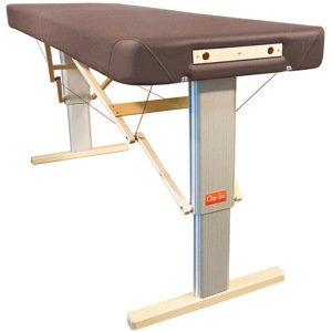Prenosný elektrický masážny stôl Clap Tzu Linea Wellness Farba: PU - hnedá (meteor), Rozmery: 192x80cm, Doplnky: sieťové napájanie