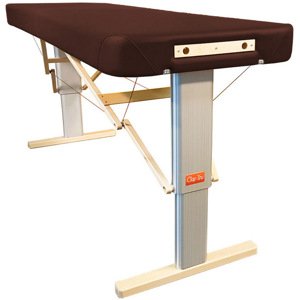 Prenosný elektrický masážny stôl Clap Tzu Linea Wellness Farba: PU - čokoládová (chocolate), Rozmery: 192x80cm, Doplnky: sieťové napájanie + nožný sp…