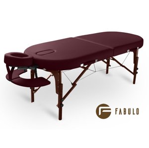 Skladací masážny stôl Fabulo DIABLO Oval Set Farba: bordová
