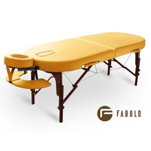 Skladací masážny stôl Fabulo DIABLO Oval Set Farba: žltá