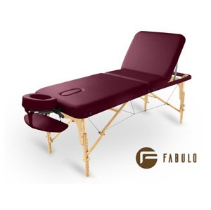 Skladací masážny stôl Fabulo GURU Plus Set Farba: bordová