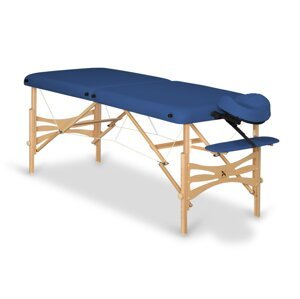 Skladací masážny stôl HABYS® Panda Farba: tmavo modrá (#12) - Vinyl Flex, Veľkosť a farba rámu: 180 x 60 cm - buk svetlý
