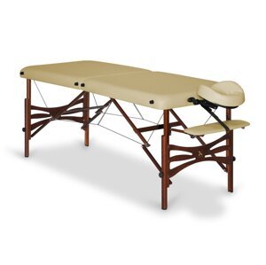 Skladací masážny stôl HABYS® Panda Farba: béžová (#33) - Vinyl Flex, Veľkosť a farba rámu: 180 x 70 cm - buk tmavý