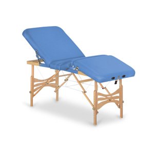 Skladací masážny stôl HABYS® Xena Farba: modrá (#23) - Vinyl Flex, Veľkosť a farba rámu: 180 x 70 cm - buk svetlý