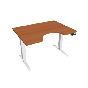 Elektricky výškovo nastaviteľný stôl Hobis Motion Ergo - 3M segmentový, pamäťový ovládač Šírka: 120 cm, Farba dosky: čerešňa, Farba kovu: biela RAL 9…
