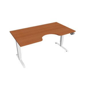 Elektricky výškovo nastaviteľný stôl Hobis Motion Ergo - 3M segmentový, pamäťový ovládač Šírka: 160 cm, Farba dosky: čerešňa, Farba kovu: biela RAL 9…
