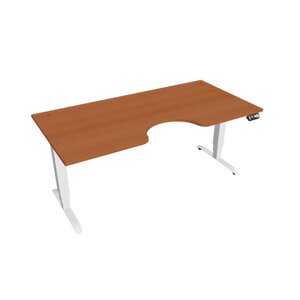 Elektricky výškovo nastaviteľný stôl Hobis Motion Ergo - 3M segmentový, pamäťový ovládač Šírka: 180 cm, Farba dosky: čerešňa, Farba kovu: biela RAL 9…