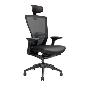 Ergonomická kancelárska stolička OfficePro Merens Farba: čierna, Opierka hlavy: s opierkou