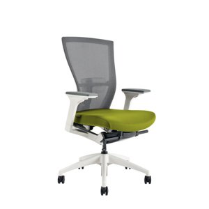 Ergonomická kancelárska stolička OfficePro Merens White Farba: zelená, Opierka hlavy: bez opierky