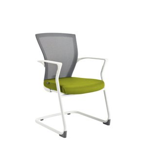 Ergonomická rokovacia stolička OfficePro Merens White Meeting Farba: zelená