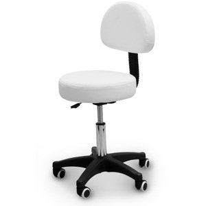 Kozmetická stolička s operadlom Tandem COP Farba: biela