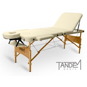 Skladací masážny stôl TANDEM Basic-3 Farba: krémová