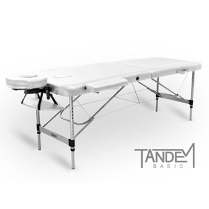 Skladací masážny stôl TANDEM Basic ALU-2 Farba: biela