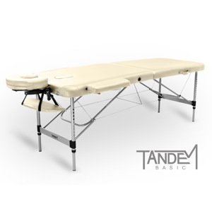 Skladací masážny stôl TANDEM Basic ALU-2 Farba: krémová