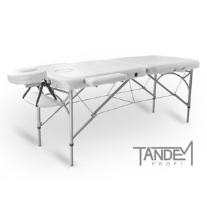 Skladací masážny stôl TANDEM Profi A2D Farba: biela