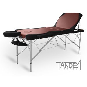 Skladací masážny stôl TANDEM Profi A3D Duo Farba: bordovo-čierna