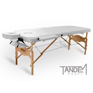 Skladací masážny stôl TANDEM Profi W2D Farba: biela