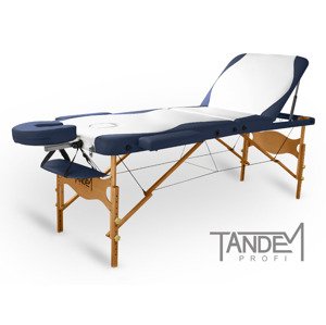 Skladací masážny stôl TANDEM Profi W3D DUO Farba: bielo-modrá