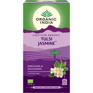 Organic India Tulsi Jazmín, porciovaný čaj, 25 vreciek
