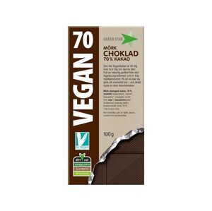 GREEN STAR BIO Vegánska 70% horká čokoláda 100g