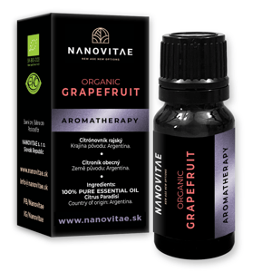 NANOVITAE Grapefruit esenciálny olej – ORGANIC quality 10ml